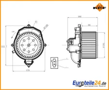 Interior Blower NRF 34269 for Citroen Berlingo Multispace