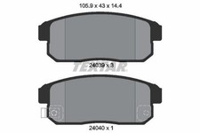 TEXTAR Bremsbeläge Satz für MAZDA RX-8 (SE, FE) 2403901