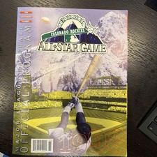 1998 Official MLB ALL STAR GAME Midsummer Classic Game Program Colorado Unscored