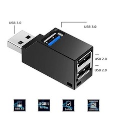 3 Port USB 3.0 Hub Portable High Speed Splitter Box For PC Notebook Laptop lot