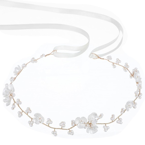 Blumenkranz Haarschmuck Perlen Hochzeit Accessoires FüR Geburtstag Party-image