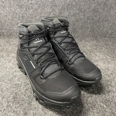 ON Cloudrock Mid WP Hiking Boot Women's Size US 8.5 Black 3WF10131043
