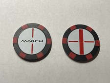 1 MAXFLI Double-Sided Alignment Poker Chip Golf Marker - A Beauty