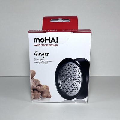 moHA! Swiss Smart Design Ginger Grater Stainless Steel Nutmeg Zester Kitchen