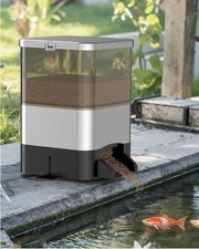 Pawfly Automatic Fish Feeder - Large Capacity Vacation Timer 10L