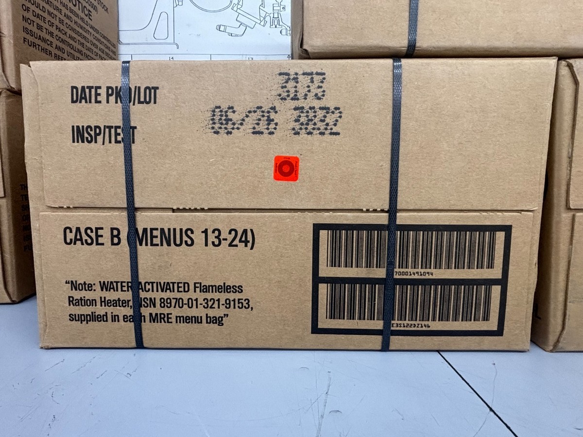 MRE US Military INSP 2026 -FREE SHIP- Menu A&B, Single , Pallet | eBay