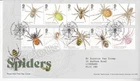 GB ROYAL MAIL FDC FIRST DAY COVER 2024 SPIDERS STAMP SET WEBHEATH PMK