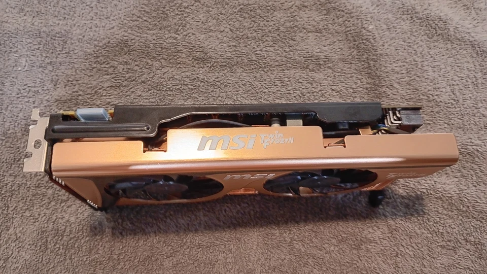 RARE MSI GTX 560 Ti 1GB Gold Edition Twin Frozr GPU - Image 2 of 4