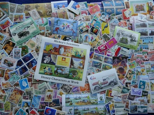 (LOT-BULK 738) +500 beautiful new stamps ** OF THE WORLD (photo av. text)