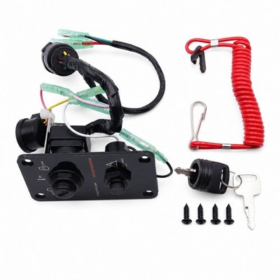 Boat Ignition Switch Panel Waterproof Outboard Engine Control Panel Compact