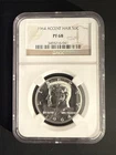 1964 Kennedy Half Dollar Proof Accented Hair NGC PF 68  key date***