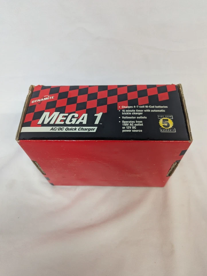 Dynamite Mega 1 AC/DC Quick Charger for 4-7 Cell Ni-Cad Batteries, with Box - Image 3 of 4
