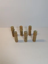 Antique Boye Treadle Sewing Machine Shuttle & Bobbin Wood Tubes - Lot of 6 EMPTY