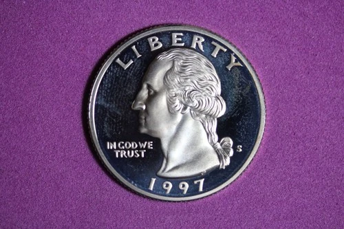 ESTATE FIND 1997 S PROOF SILVER WASHINGTON QUARTER #K58778