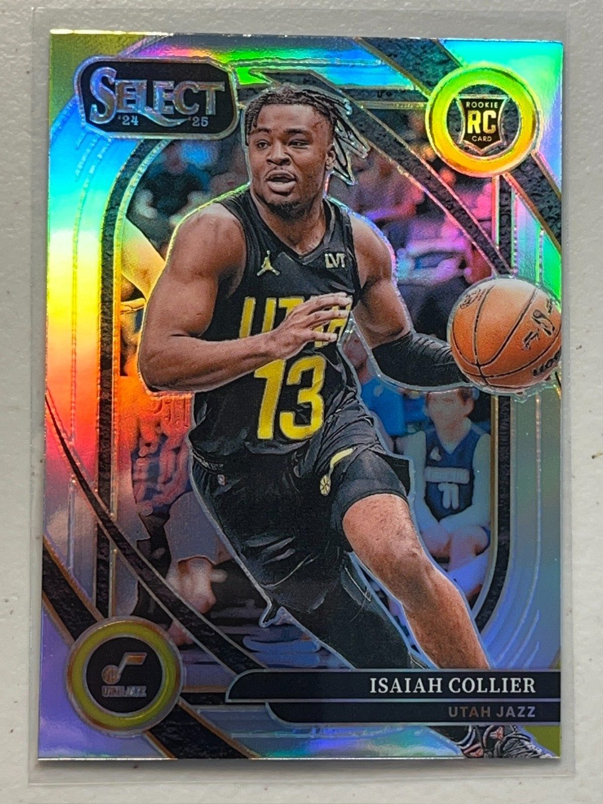 Isaiah Collier 2024-25 Panini Select Courtside Silver Prizm Rookie Card RC #279