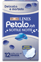 Assorbenti Da Notte Con Ali Lines Petalo 12 Pezzi