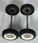 Vintage Structo Set Of 4 Wheels Whitewall Tires Axle Parts Restoration Custom