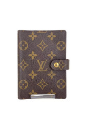 Louis Vuitton Monogram Agenda PM Planner Cover R20005 Rank B Brown Authentic