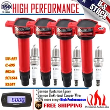 Set of 4 Ignition Coil & Spark Plug For Dodge Avenger Jeep Compass Patriot UF557