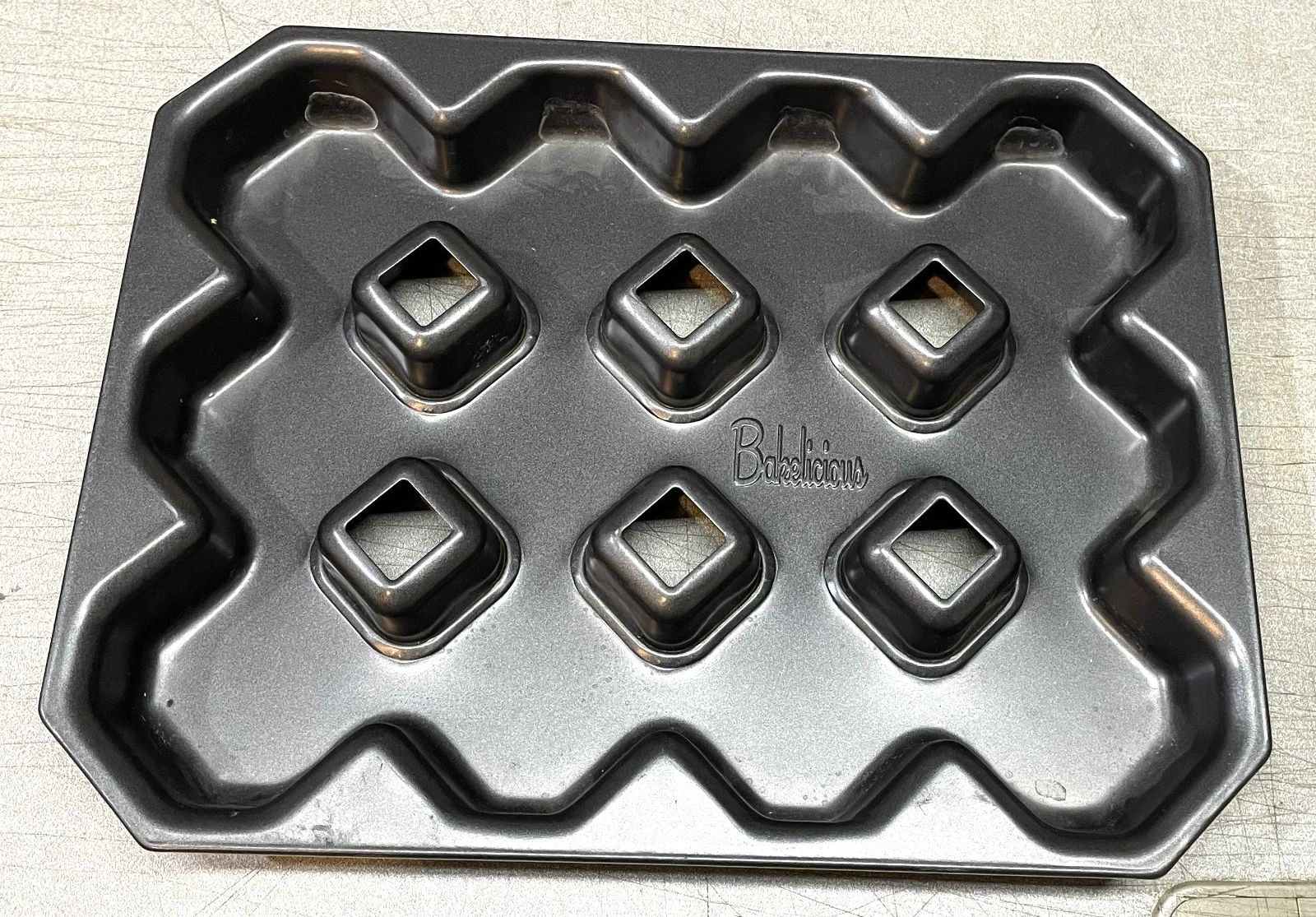 Bakelicious Non-Stick Crispy Corner Brownie Pan Perfect for Baking Brownies