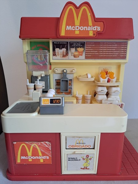 Coleccionable Único Cocina Tienda Mac Donalds Vintage años 80 con accesorios