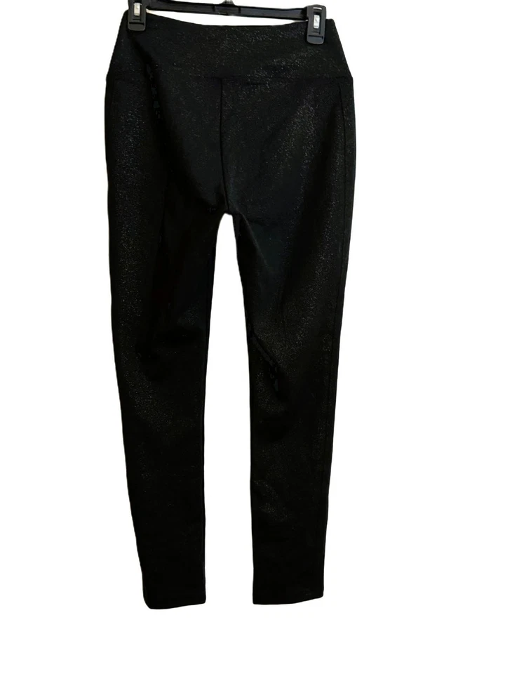 Calça Legging Feminina Elástica APT 9 Preta Metálica Tamanho P - Imagem 4 de 4