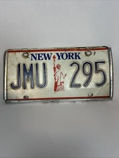 Vintage New York Liberty 80s 90s License Plate. NICE!