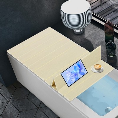 Bathtub Cover Folding Bath Lid Dust Cover for Bathroom Home SPA 180*80*0.65cm