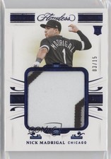 2021 Panini Flawless Patch Sapphire 3/15 Nick Madrigal #PA-NM Patch 6fs