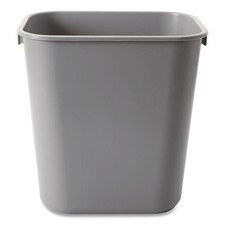 Rubbermaid Commercial 2955GRA 3.5-gal. Deskside Plastic Wastebasket - Gray New
