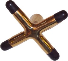 Deluxe Brass X Pool Billiard Cue Stick Bridge Head NEW