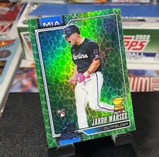 2026 Topps Series 1 - Jakob Marsee (RC ) Easter Green Foil - Marlins - #37