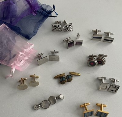 Joblot Cufflinks, (10 Pairs) All Great Condition Some Vintage,