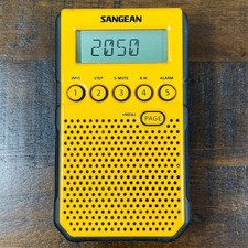 Sangean Portable AM/FM Radio, Yellow, DT-800 - USED
