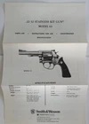 S&W .22/32 STAINLESS KIT GUN REVOLVER MODEL NO. 63 INSTRUCTIONS/SPECS SHEET