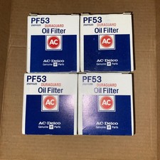 Lot Of 4 Vintage Ac Delco Duraguard Oil Filter Pf53 25011520 Free Shipping Nib Lot Of 4 Vintage Ac Delco Duraguard Oil Filter Pf53 25011520 Free Shipping Nib