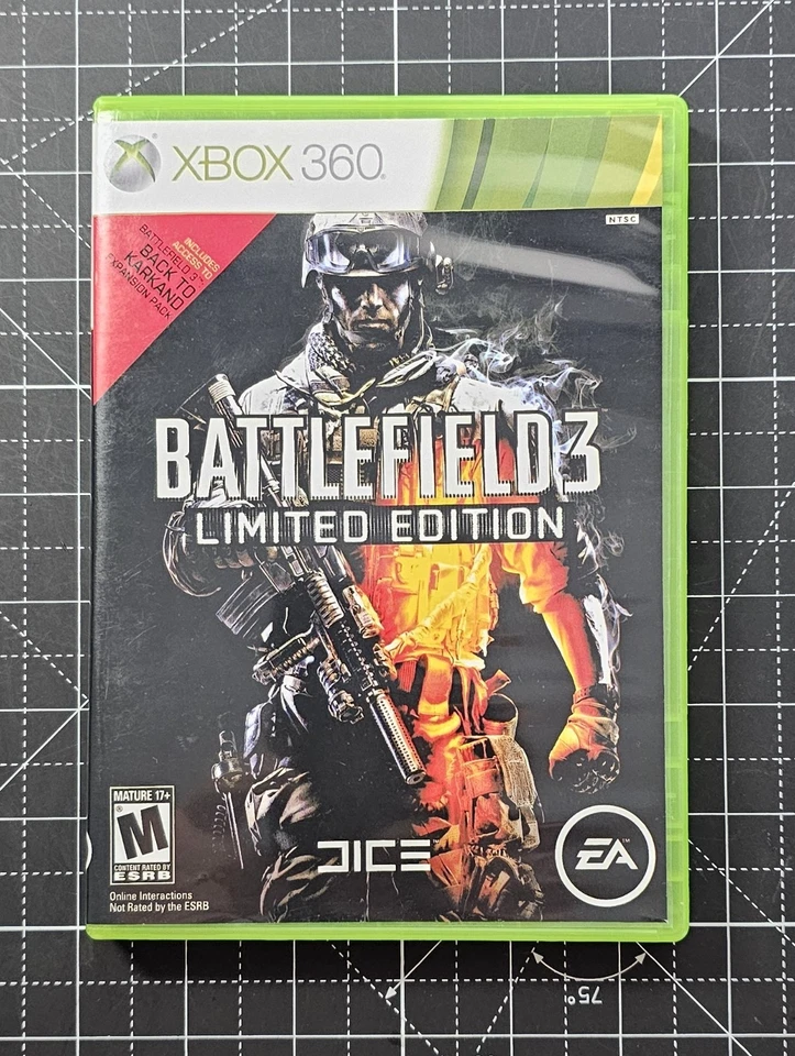 Xbox 360 Battlefield 3 Custom Case - NO Game NO Manual - Image 3 of 3