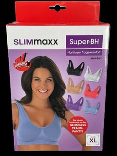6ER SET DAMEN BH NAHTLOS / EXTRA BREITE TRÄGER GR XL( 44/46 ) SCHMUCKJAGD