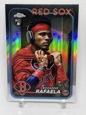 2024 Topps Chrome Ceddanne Rafaela Rookie Variation (RC) Card No. 118. rookie card picture