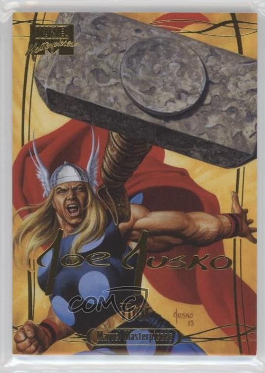 2016 Upper Deck Marvel Masterpieces Gold Foil Signature Series Level 3 Thor d6s