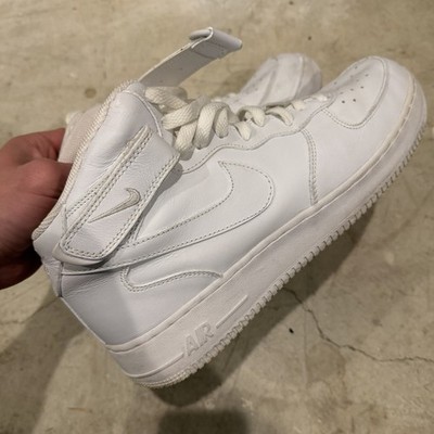 Size 13 - Nike Air Force 1 Mid White for sale online | eBay