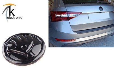 SKODA SuperB 3V Emblem | schwarz glänzend hinten für Heckklappe