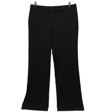 Calvin Klein Women's Classic Fit Straight Leg Black Career Work Business Pants 8