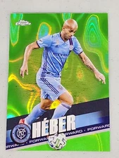 2022 Topps Chrome MLS #76 Héber Neon Green Lava #/99 26044