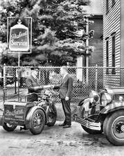 1935 Indian Dispatch Tow Indian for Packard Motor Car Co 8 x 10 Photograph