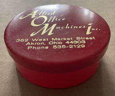 Vintage ALLIED OFFICE MACHINES Plastic Typewriter Ribbon Case Akron OH ADLER #7 thumbnail