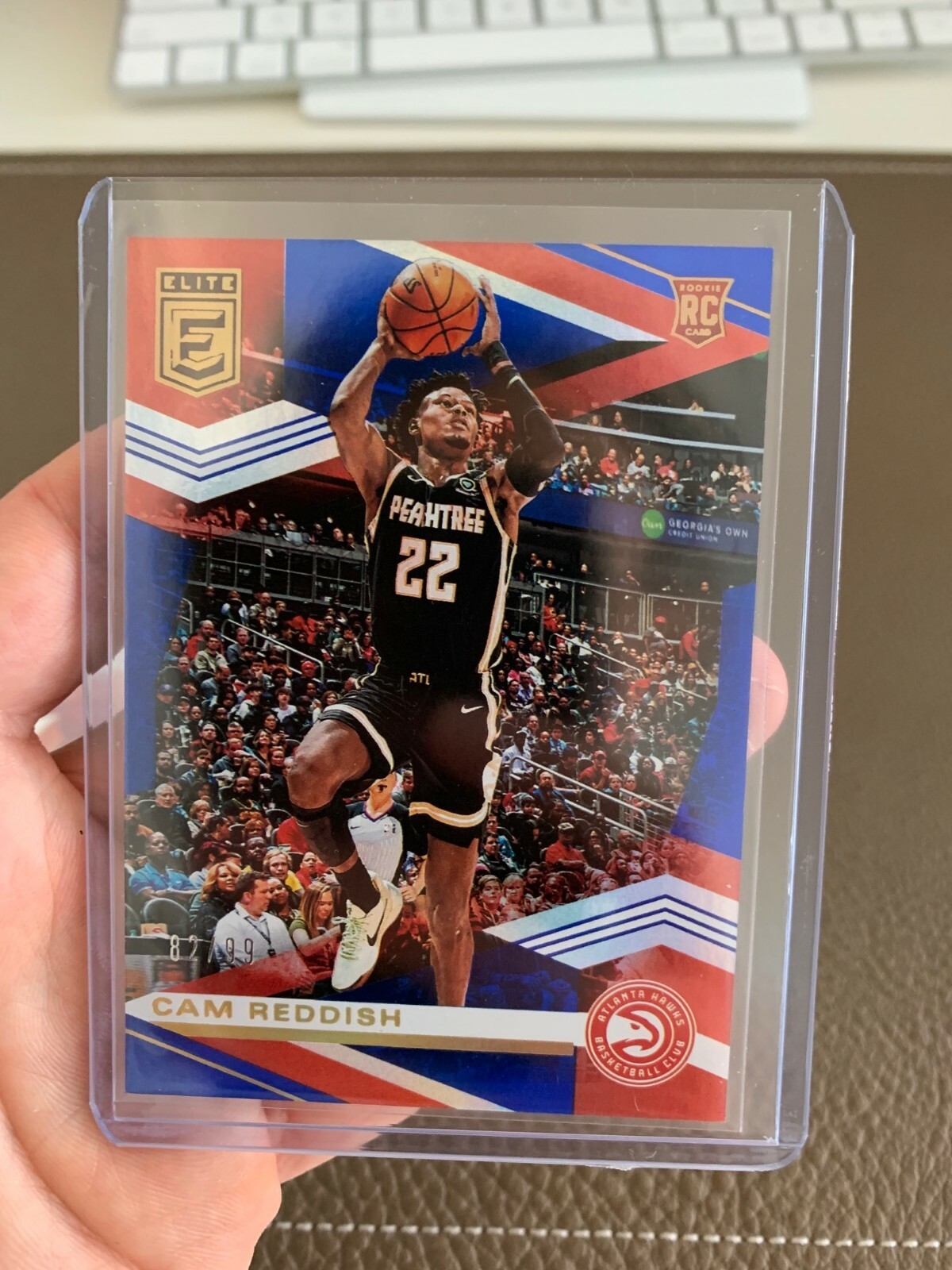 2019-20 Donruss Elite Cam Reddish Rookie Blue  82/99 ATLANTA HAWKS LE SP