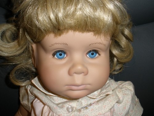 Vintage Johanna Zook Pat Secrist 22" Doll Blond Curly Hair Blue Eyes - Picture 2 of 5