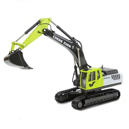1:50 Excavator Construction Vehicle Diecast Engineering Model Toys Gifts Green