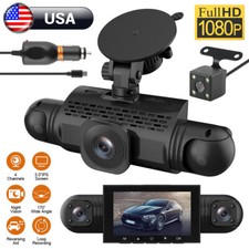 Car Dash Cam Pro Camera Recorder Dual Front Rear 4 Cam HD 1080P Night Vision